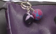 Fish Keyring - Berry/Blue