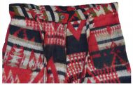 Soft blanket Trousers - Red/Black Pattern