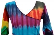 Stretch fit - patchwork dress - rainbow