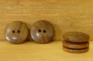 Small - plain wood - round button