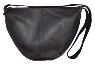 Leather Slouch Bag - Brown