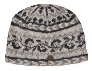 Pure Wool Alpine beanie - natural greys