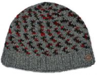 Pure wool - Wings Beanie - Grey/red/green