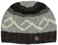 Pure Wool helix beanie - brown