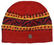 NAYA  Hand knit - pattern band beanie - red