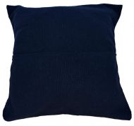 Filled cushion - cotton Gheri Panel - Black