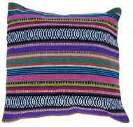 Filled Cushion - Cotton Gheri Front - Plum