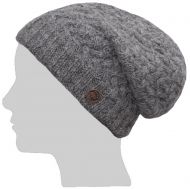 Pure Wool - Weave Baggy Beanie - Mid Grey