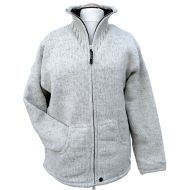 Fleece lined - pure wool jacket - Light Grey
