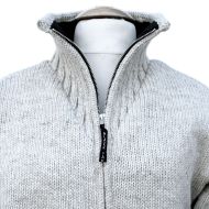 Fleece lined - pure wool jacket - Light Grey