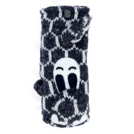 Fleece lined wristwarmers - Turtle - Mid grey