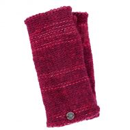 Fleece lined - Fine Wool Mix - wristwarmer  - Raspberry