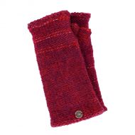Fleece lined - Fine Wool Mix - wristwarmer  - Raspberry