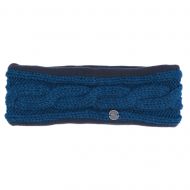 Pure Wool Fleece lined headband - cable - Teal