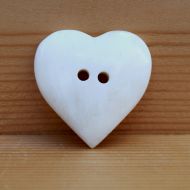 Large - hand smoothed - heart - button