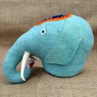 Animal head - hand felted - Elephant