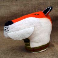 Animal head - hand felted - Fox