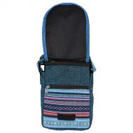 Medium Gheri Print Panel Bag - Blue
