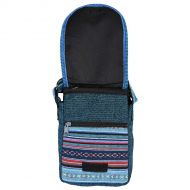 Medium bag - gheri print panel - blue