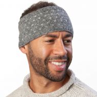 NAYA - pure wool fleece lined - tick headband - mid/pale grey