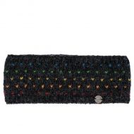 NAYA - pure wool fleece lined - rainbow tick headband - charcoal/rainbow