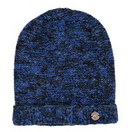 Pure wool - turn up - two tone slouch hat - blue pepper/charcoal