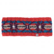 Cosmos headband - hand knit - spice