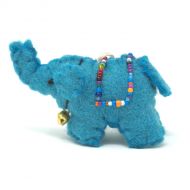 Felt - Christmas Decoration - Turquoise Elephant