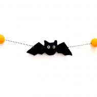 Bat - Wool Felt - Garland