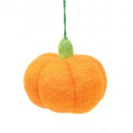 Pumpkin - Wool Felt - Hanging Decoration