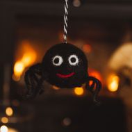 Spider - Wool Felt - Hanging Decoration