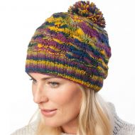 Pure wool - Shell Bobble Hat - Lightening