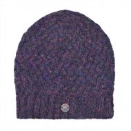 Pure Wool - Weave Baggy Beanie - Purple Heather