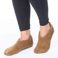 Pure Wool - Sockettes Slipper Socks - Gold Heather