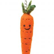Carrot - Wool Felt - Keyring