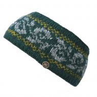 Pure Wool Fleece Lined - Headband - Alpine - Pine Green