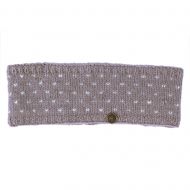 NAYA - pure wool fleece lined - tick headband - haze