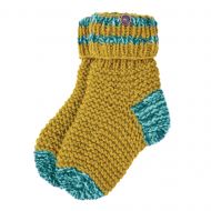 Handknit - Lounge socks - mustard