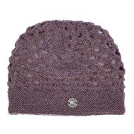 Mesh Beanie - pure wool hat - fleece lined - shadow