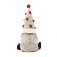 Handmade Christmas - Wool Felt Decoration - Pom Pom Gonk