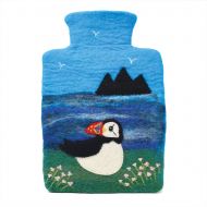Handmade - Felt Hot Water Bottle - Puffin