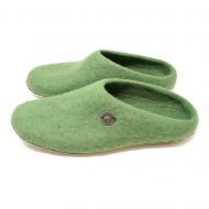 Pure Wool Felt - Slippers - Green