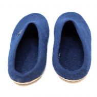 Pure Wool Felt - Slippers - Blue