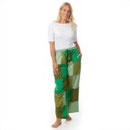 Plain Patchwork Trousers - Greens
