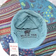 Gheri Cotton Patch Sun Hat - Blue/Green