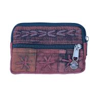 Embroidered Purse - Brown