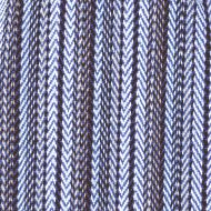 Medium Herringbone Circle Bag - Blue Cream