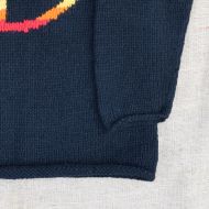 SALE - Black Peace Symbol Jumper - XL