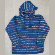 SALE - Teal & Silk Stripes Jumper - XXL