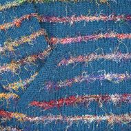 SALE - Teal & Silk Stripes Jumper - XXL